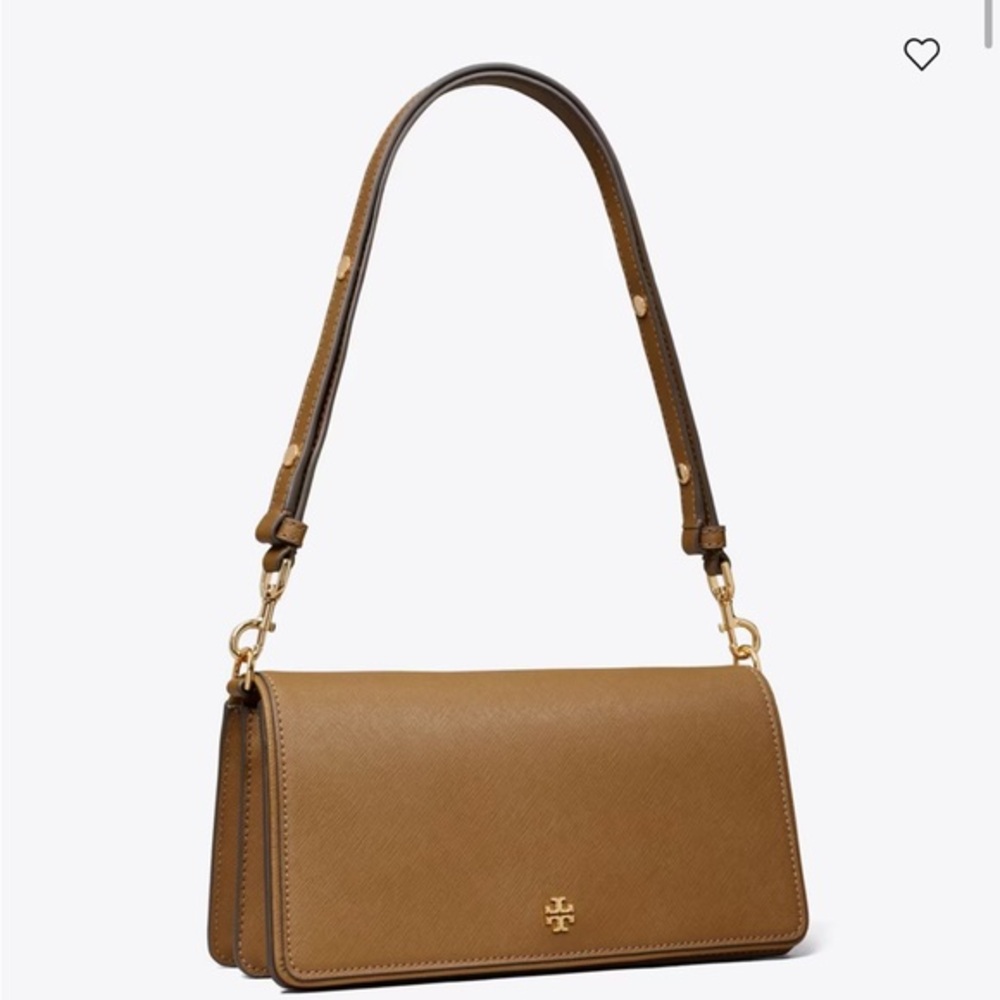 New Tory Burch LEATHER CONVERTIBLE CROSSBODY bag